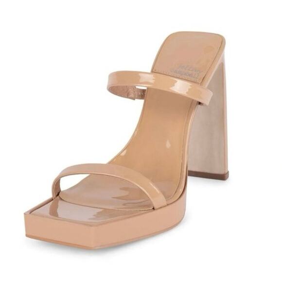 Jeffrey Campbell Hustler Heels Nude Patent Platform Heels Women’s size 9 - Picture 1 of 12